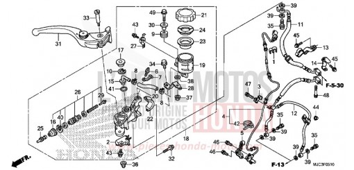 FRONT BRAKE MASTER CYLINDER (CBR600RA) CBR600RAD de 2013